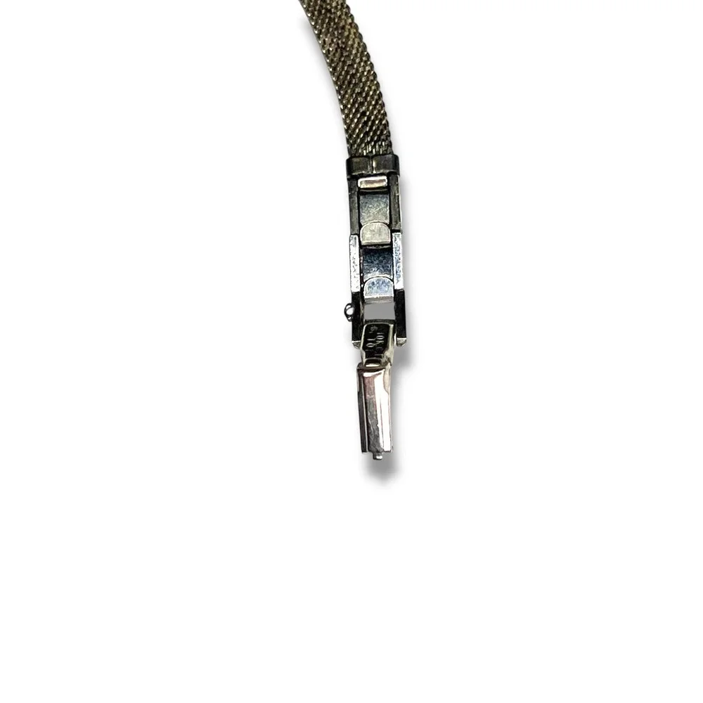 Vintage Benrus Womens Watch Wind Up Silver Tone 10k RGB Swiss Stretch‎ Band
